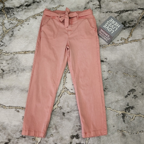 Women's Size 14 Light Washed/Pastel Orange/Pink Jeans . GREAT CONDITION - Picture 2 of 14
